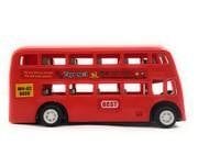 The Game Begins Pull Back and Go Double Decker Bus and Auto Rickshaw Toy Combo for Kids view 2
