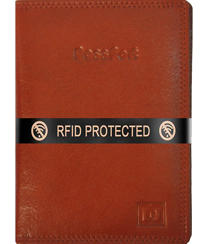 DUO DUFFEL Leather Brown Passport Holder view 2
