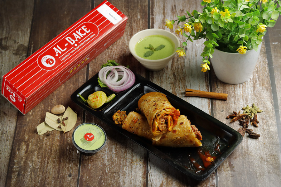 Chicken seekh roll