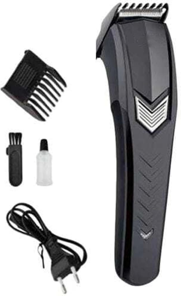 AT-527 Professional Corded/Cordless Electric Trimmer for Men & Women Trimmer 60 min Runtime 1 Length Settings (Black) view 2