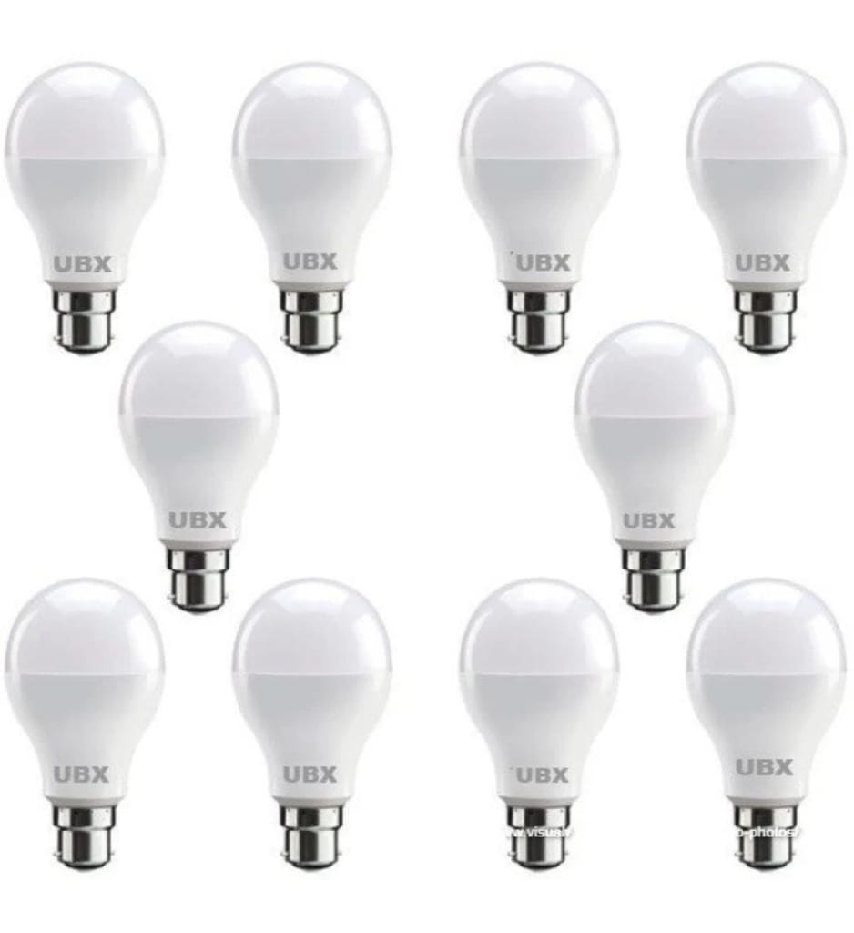 9W LED B22 Bulb Pack of 10