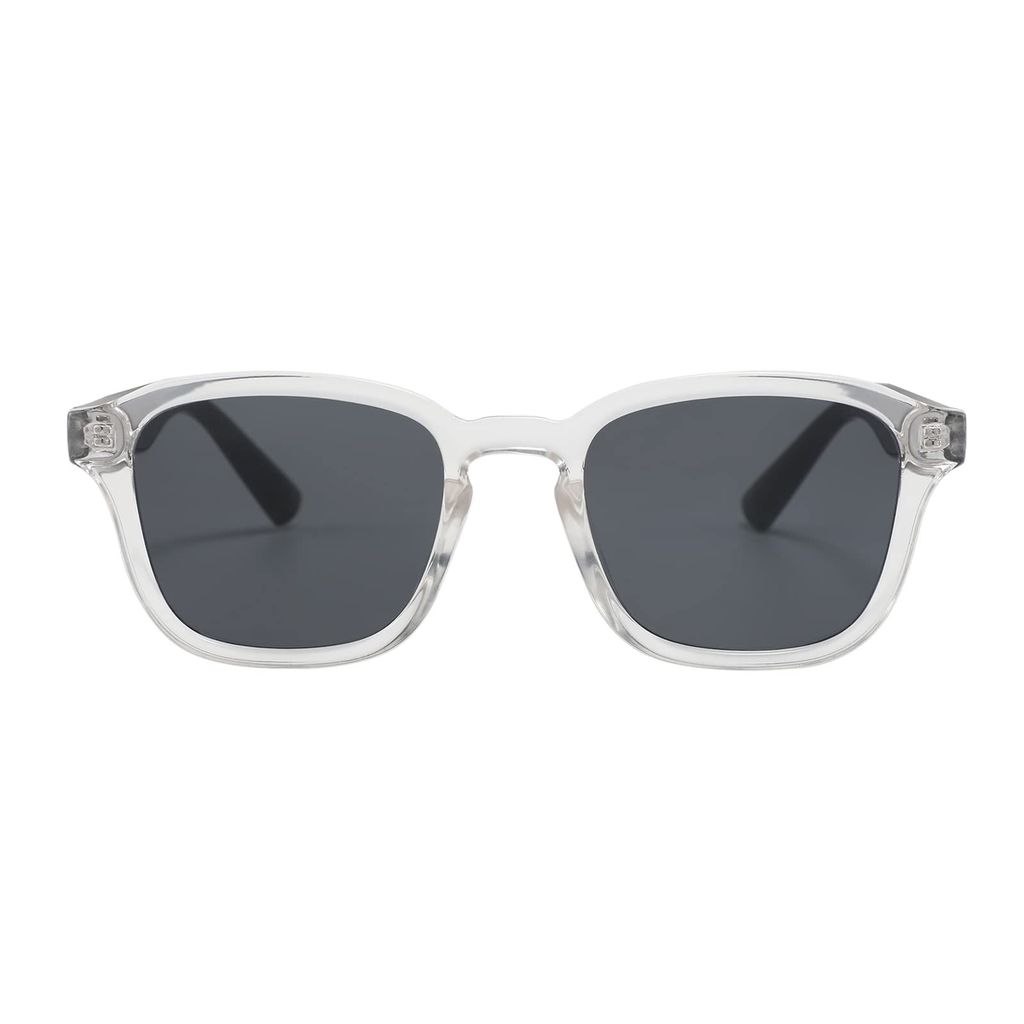 Eyenaks Stylish Wayfare Sunglasses for Men and Women | 100% UV Protection | Polycarbonate Lenses for Durability and Metal Hinges | Pack of 1 (Transparent) view 2