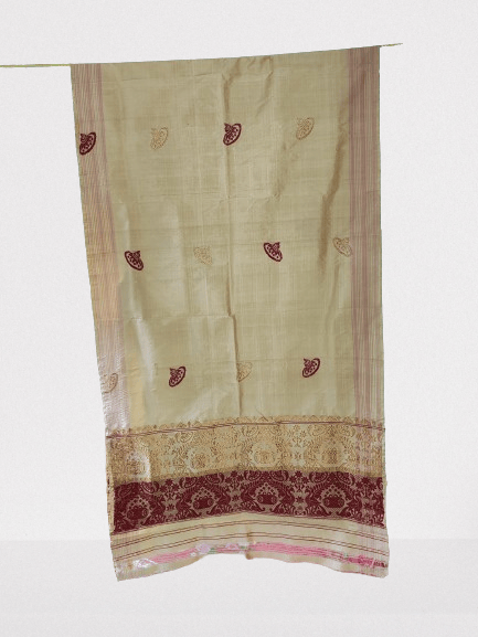 Assamese Muga Silk Gamocha view 2