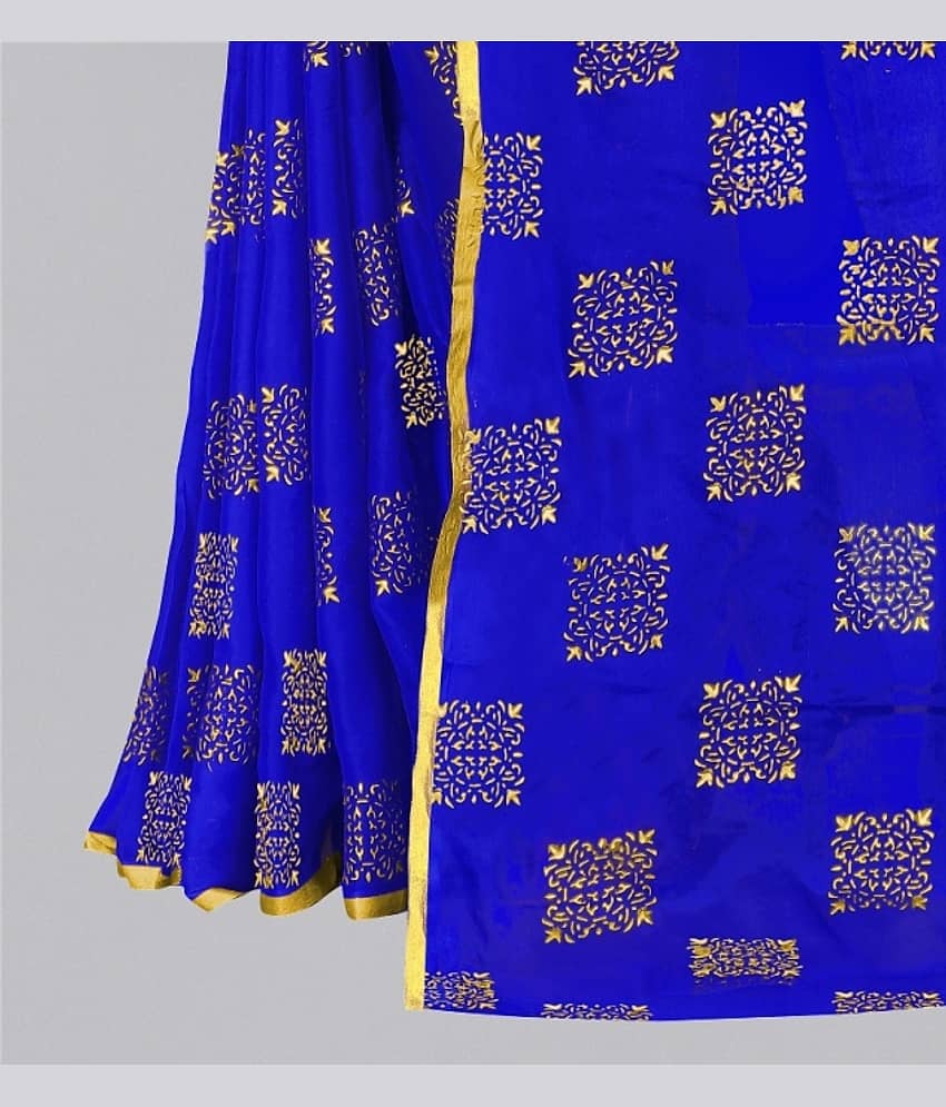 Rhey Chiffon Embellished Saree With Unstitched Blouse Piece ( Pink ) view 2