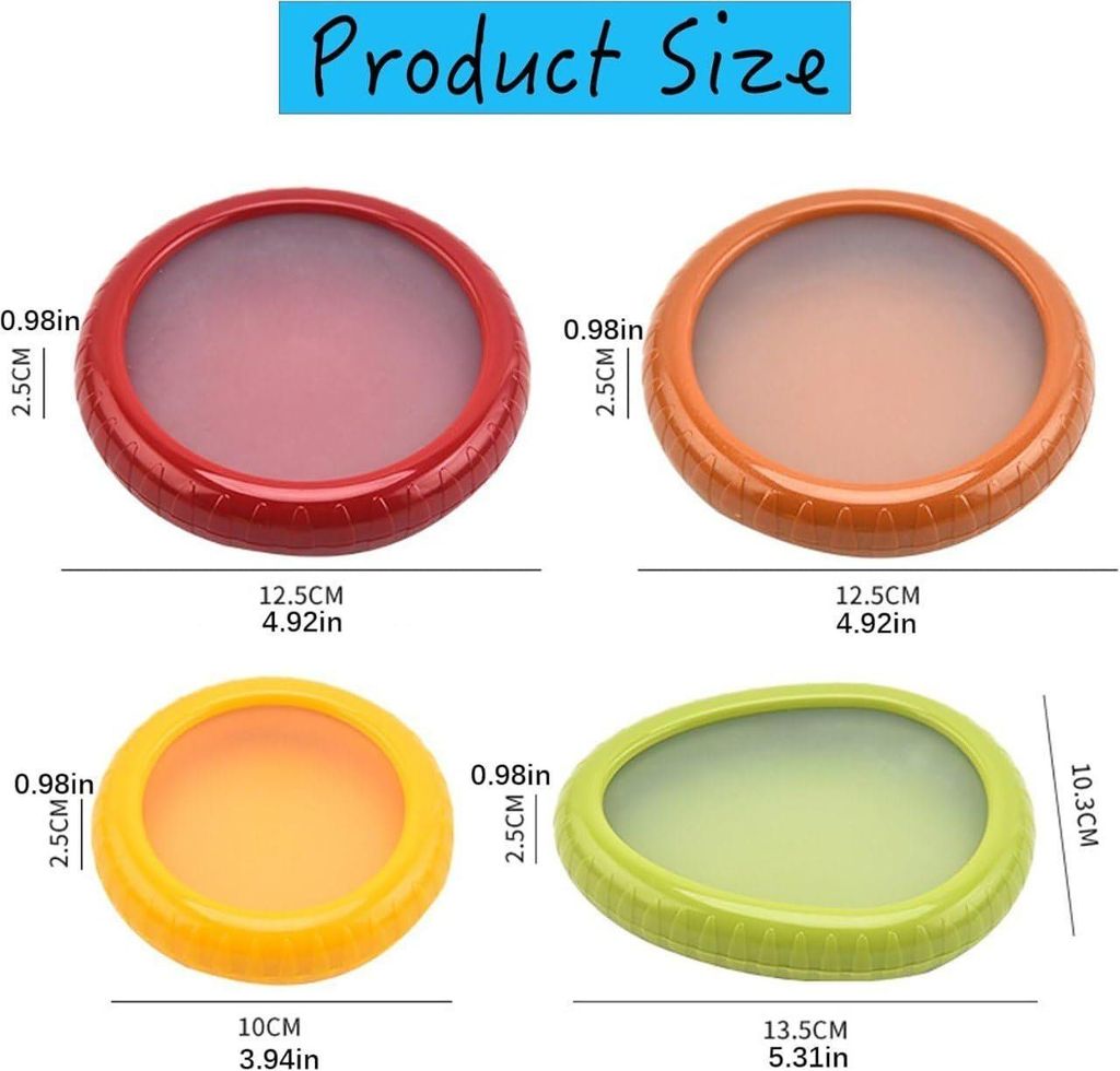 SILICONE FRUIT AND VEGETABLE STORAGE CONTAINERS SET(SET OF 4) view 2