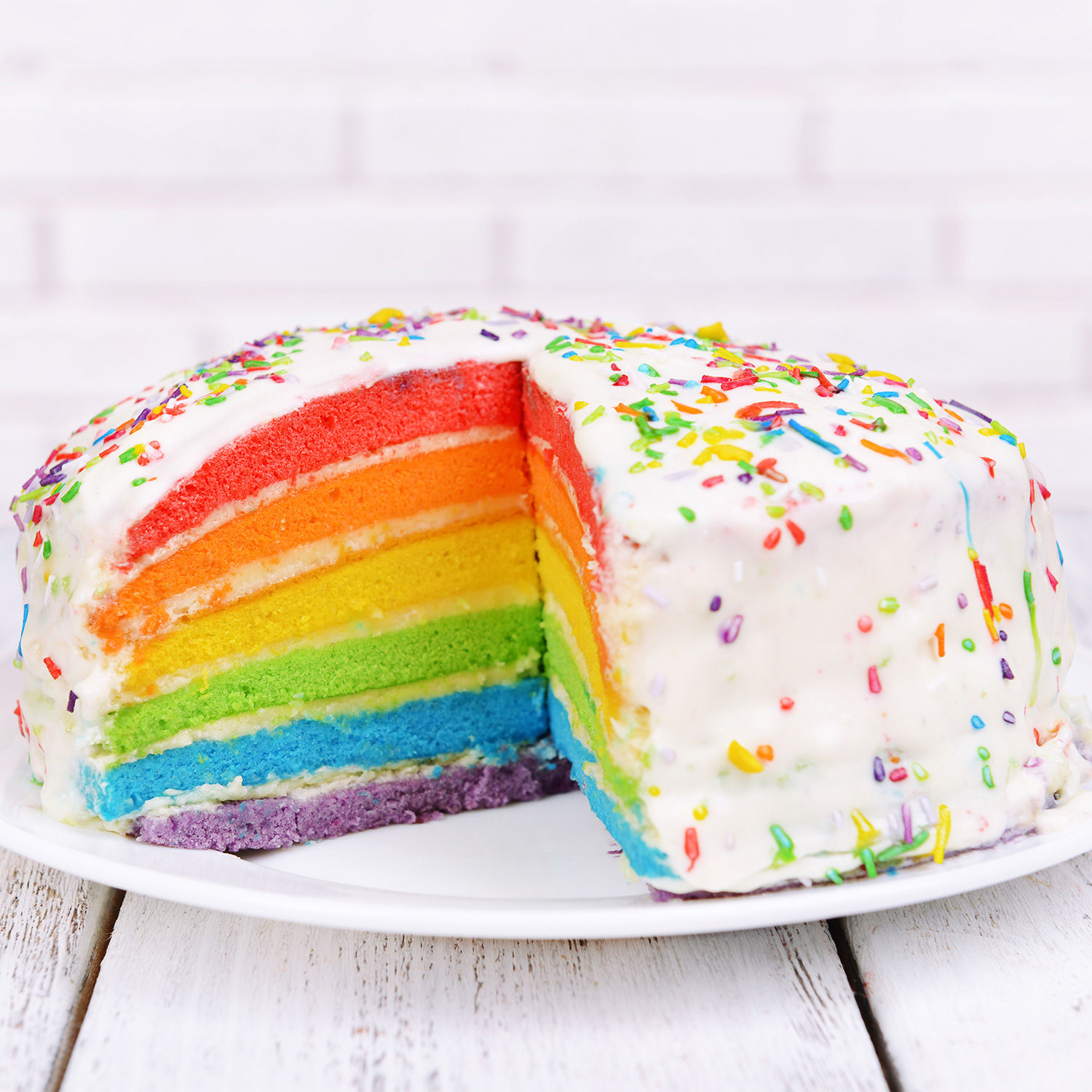 Rainbow Cream Cake 1 Kg view 2