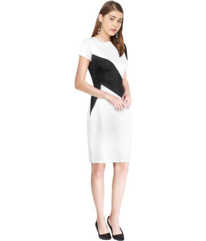 Dream Beauty Fashion Women Cotton Bodycon Dress ( White ) view 2