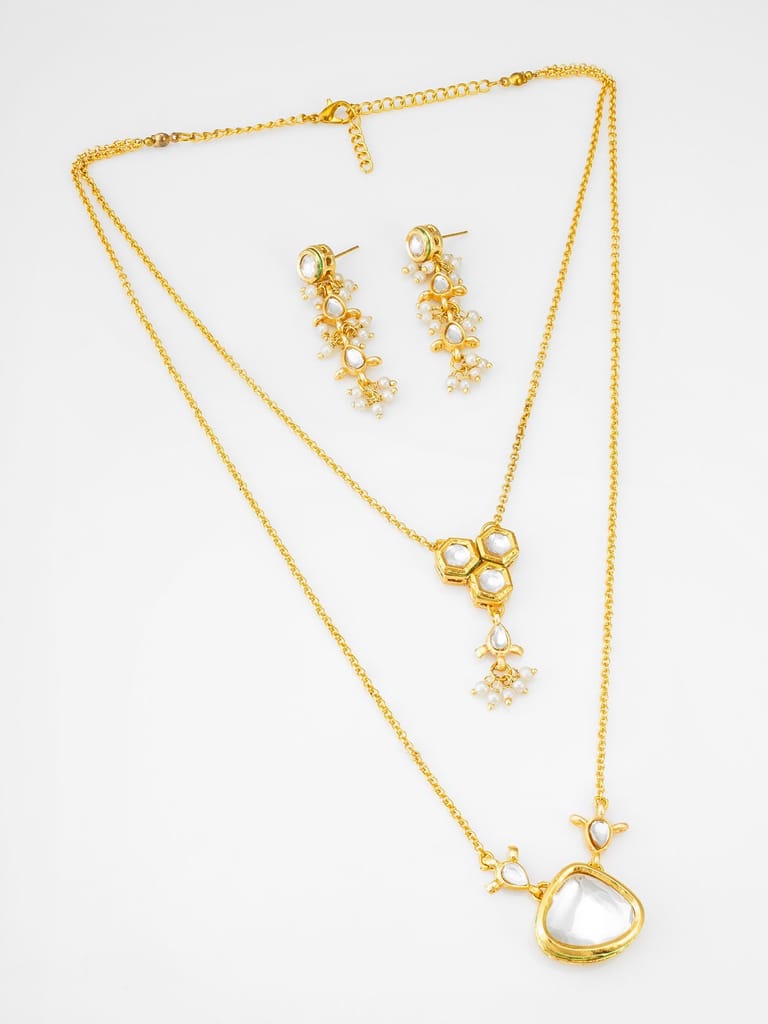 Morison Elegant Gold Necklace and Earrings A Classic Statement Piece view 2