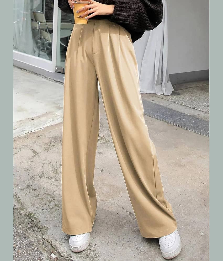 kotty Women Lycra Casual Trousers ( Grey ) view 2