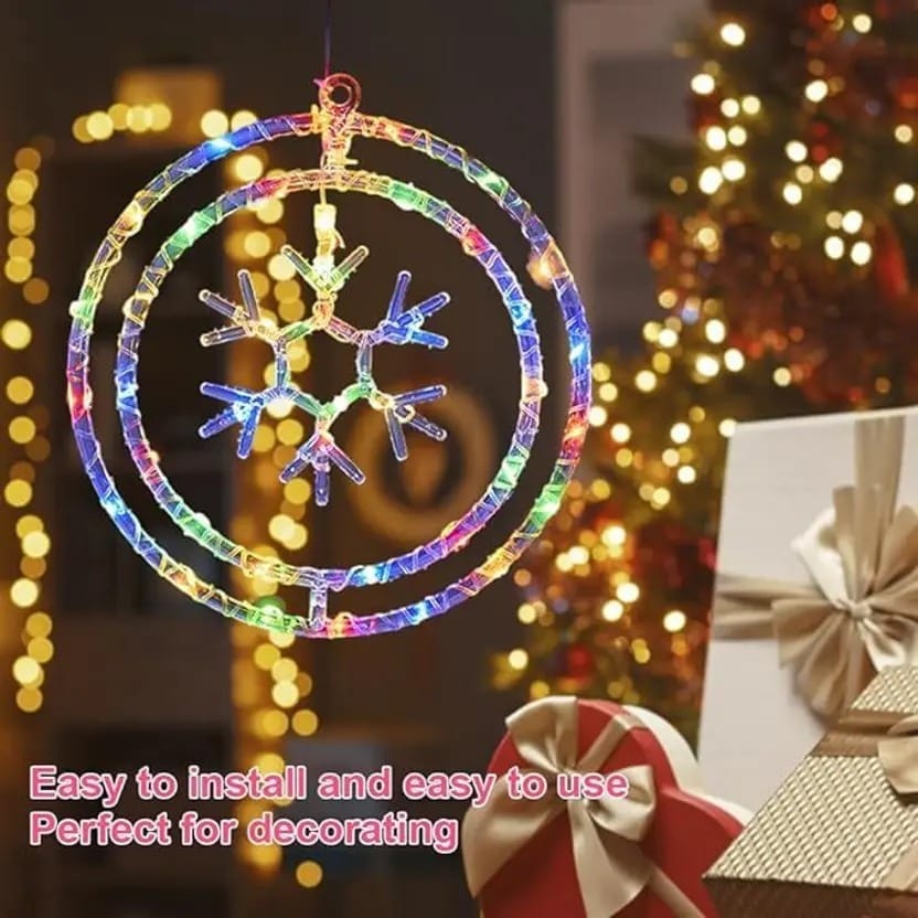 SPARKWORLD 1 LEDs 0.4 m Multicolor Flickering Snow Flake Rice Lights (Pack of 1) view 2