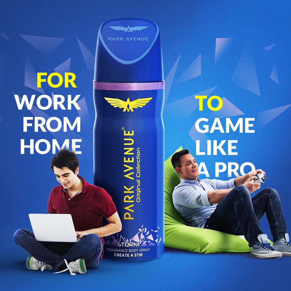 Park Avenue Storm Deodorant For Men, 150ml/100g view 2