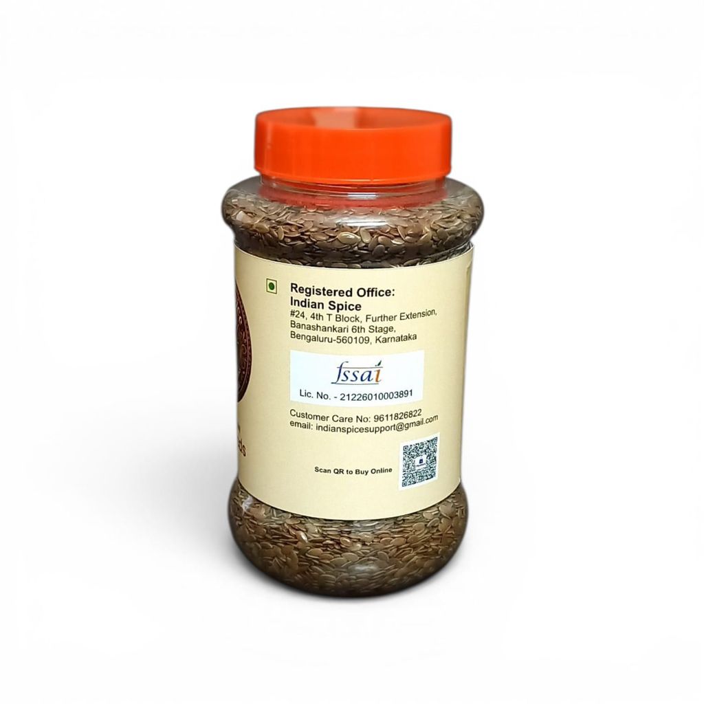 Indian Spice Premium Flax Seeds (Tishi) / Harvesting Pure Grains, From Seed To Table (325gm) view 2