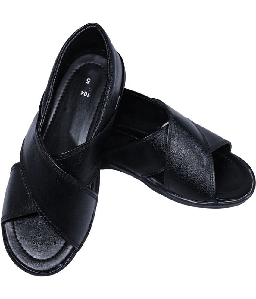 RAGE GAZE - Black Men's Sandals view 2