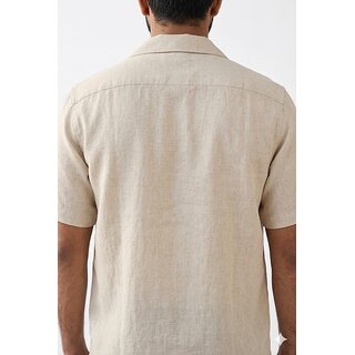 Ecostyle men's short sleeves shirt with unique patch with handmade zardosi work view 2