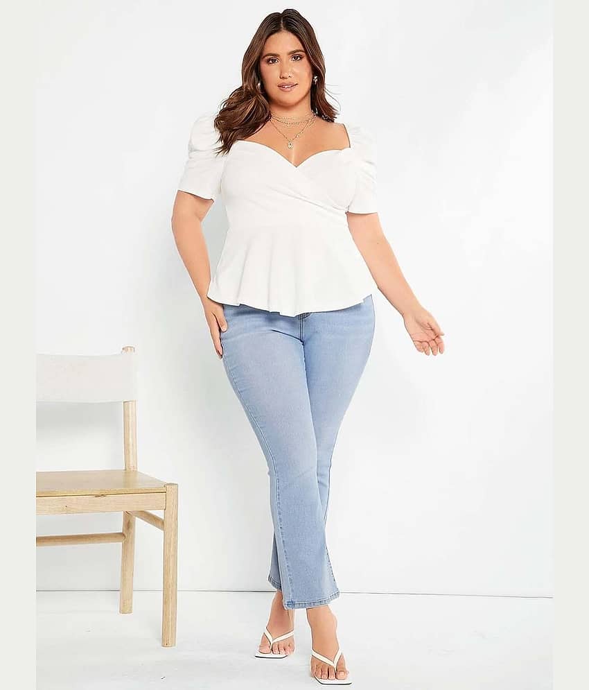 kotty Women's Viscose Regular Top ( White ) view 2