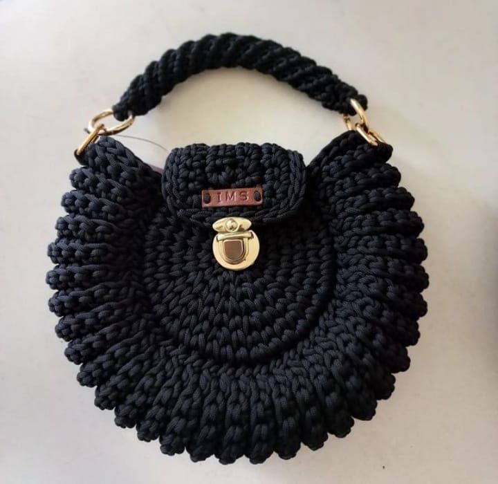 Handmade Crochet Handbag view 2