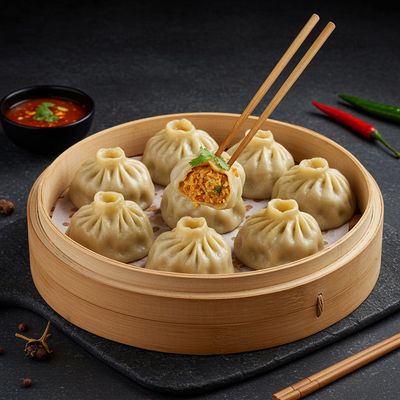 Chicken Momos (6Pcs)