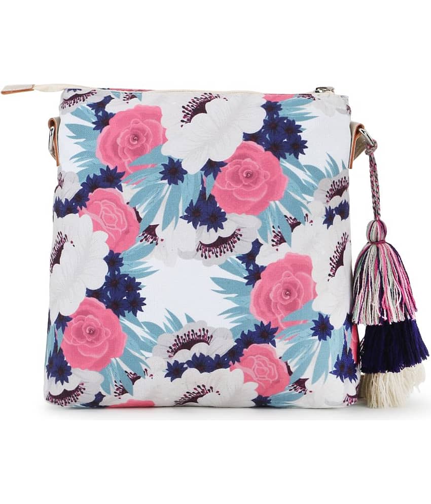 Anekaant Sling Bag Canvas Set of 1 ( Navy ) view 2