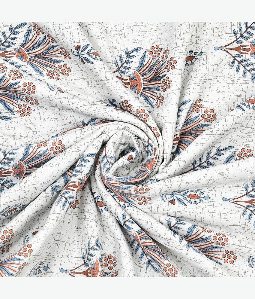 Shubastik Cotton Printed Single Bed Dohar - Blue ( ) view 2