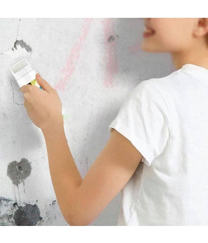 Wall Repair Paste Roller, Wall Paint Repair Wall Paste, Eco-Friendly Graffiti Paint, for DIY Repair Renovation Removel Wall Advertisements Dirty Shoe Prints (White) view 2