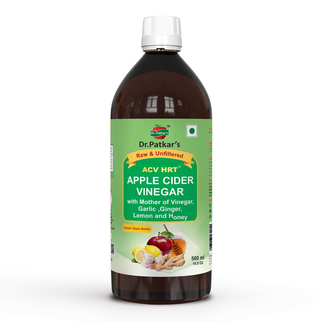 Dr. Patkar's Heart Care Pack (Apple cider vinegar with ginger, garlic, lemon and honey + Apple cider vinegar with mother) 1500ml | Weight management | Supports Healthy Heart view 2