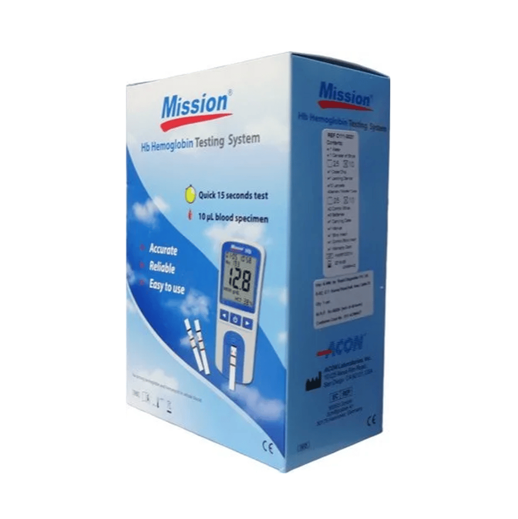 Mission Hb Blood Glucose and Hemaglobin Monitor view 2