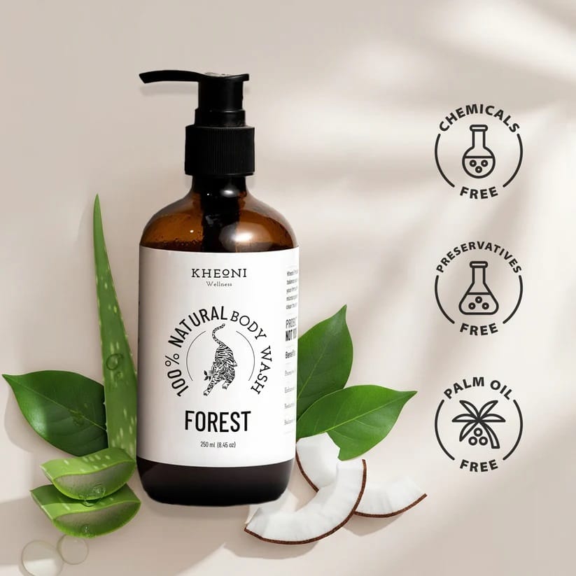 100% Natural Body Wash-Forest view 2