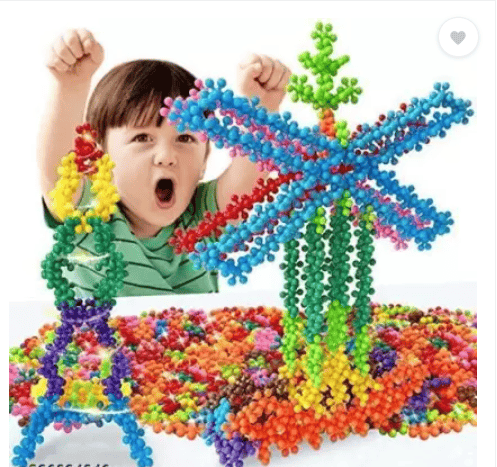 Creative Star Link: Educational Interlocking Blocks for Kids (100+ Pieces) (Multicolor)