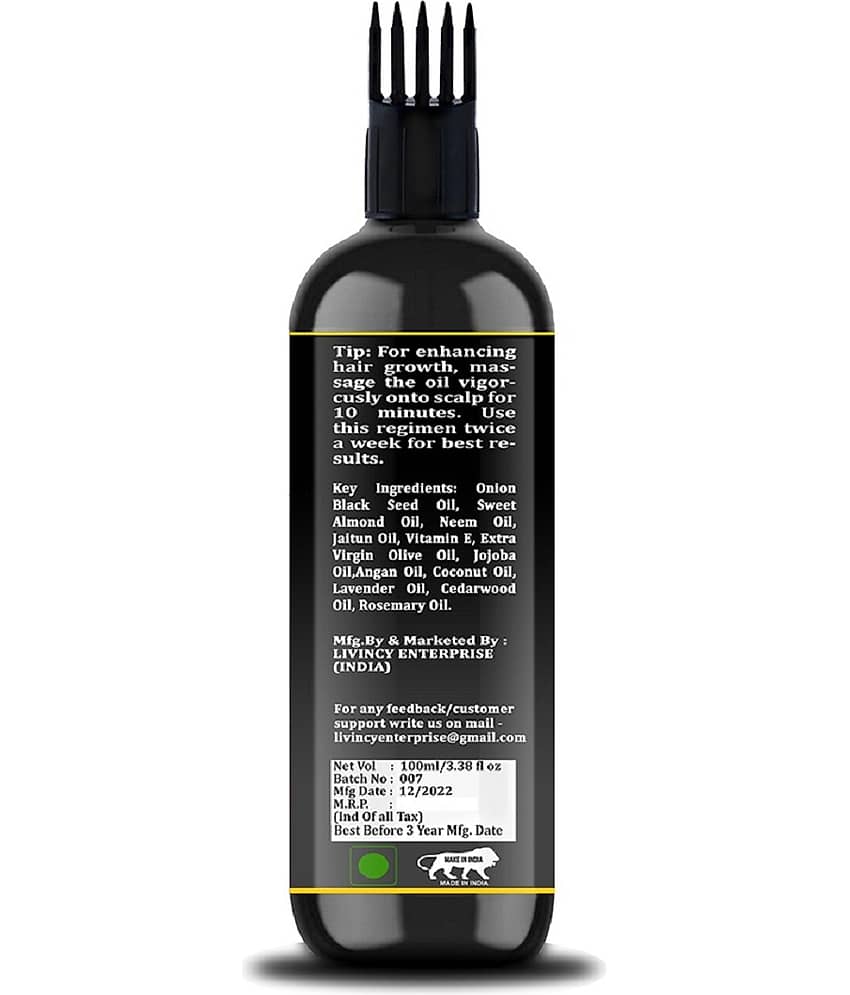 LIVINCY - Anti Hair Fall Onion Oil 100 ml ( Pack of 1 ) view 2