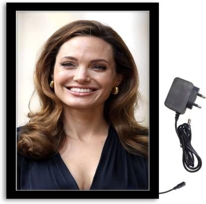 NOKKES Shiv Ji Black Blue Light Photo Frame 8X10 inch Led Light photo Frame With Light Adaptor Led Light Photo Frame Black Color Photo Frame_AQW132 view 2