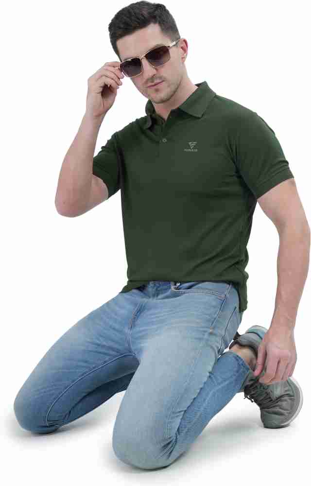 FAMULUS Men's Polo Shirt - Olive Green view 2