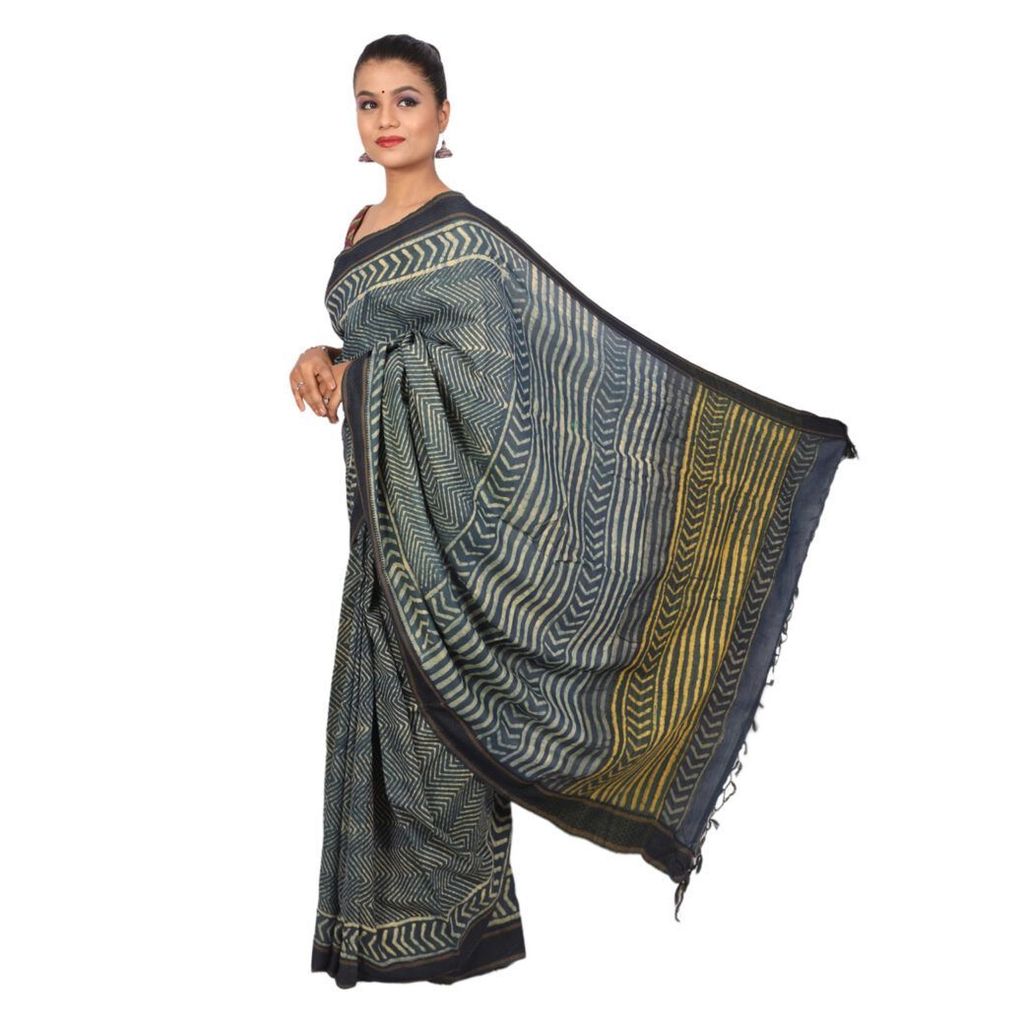 HANDLOOM KOSA SAREE WITH BLOUSE (SKU - 1ST501251219 SAREE- 175) view 2
