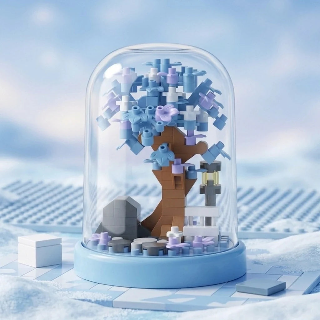 Winter Frost Blossom Tree Building Block (1Pc) view 2