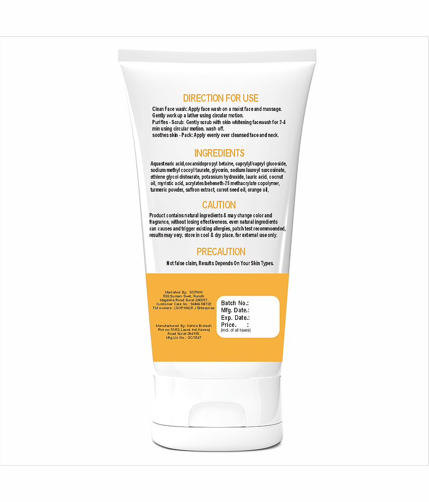 SOPHIN - Blackheads and Whiteheads Removal Face Wash For All Skin Type ( Pack of 3 ) view 2