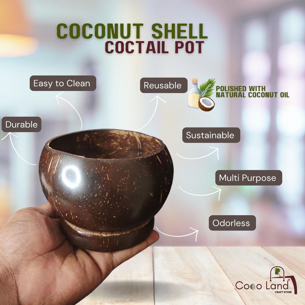CocoLand Coconut Shell Cocktail Pot 400 ml view 2