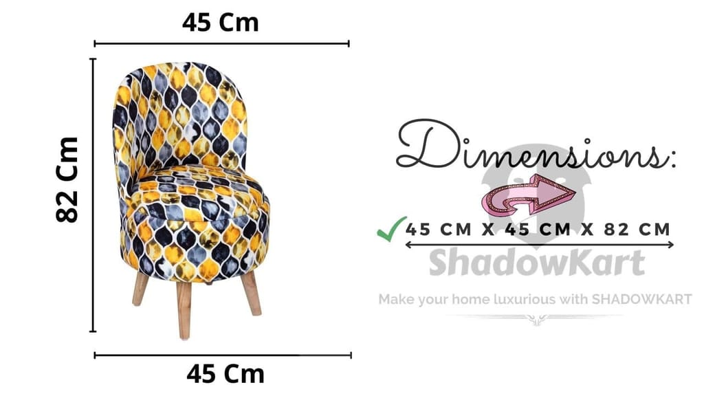 ShadowKart Ottoman Pouffes Sitting Mudda Puffy Stool for Living Room Dressing Table Pouf Round Footstool for Home Decor, Printed,18x18x32 Inch view 2