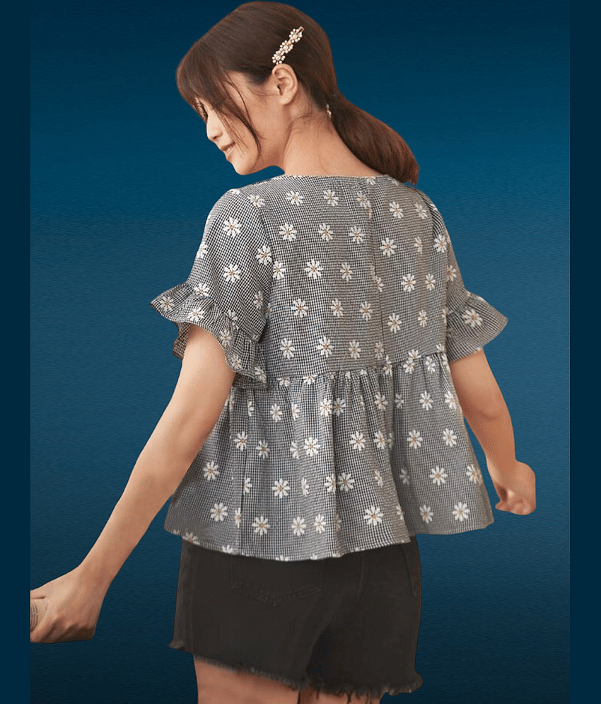 Dream Beauty Fashion Women's Polyester Tunic ( Grey ) view 2