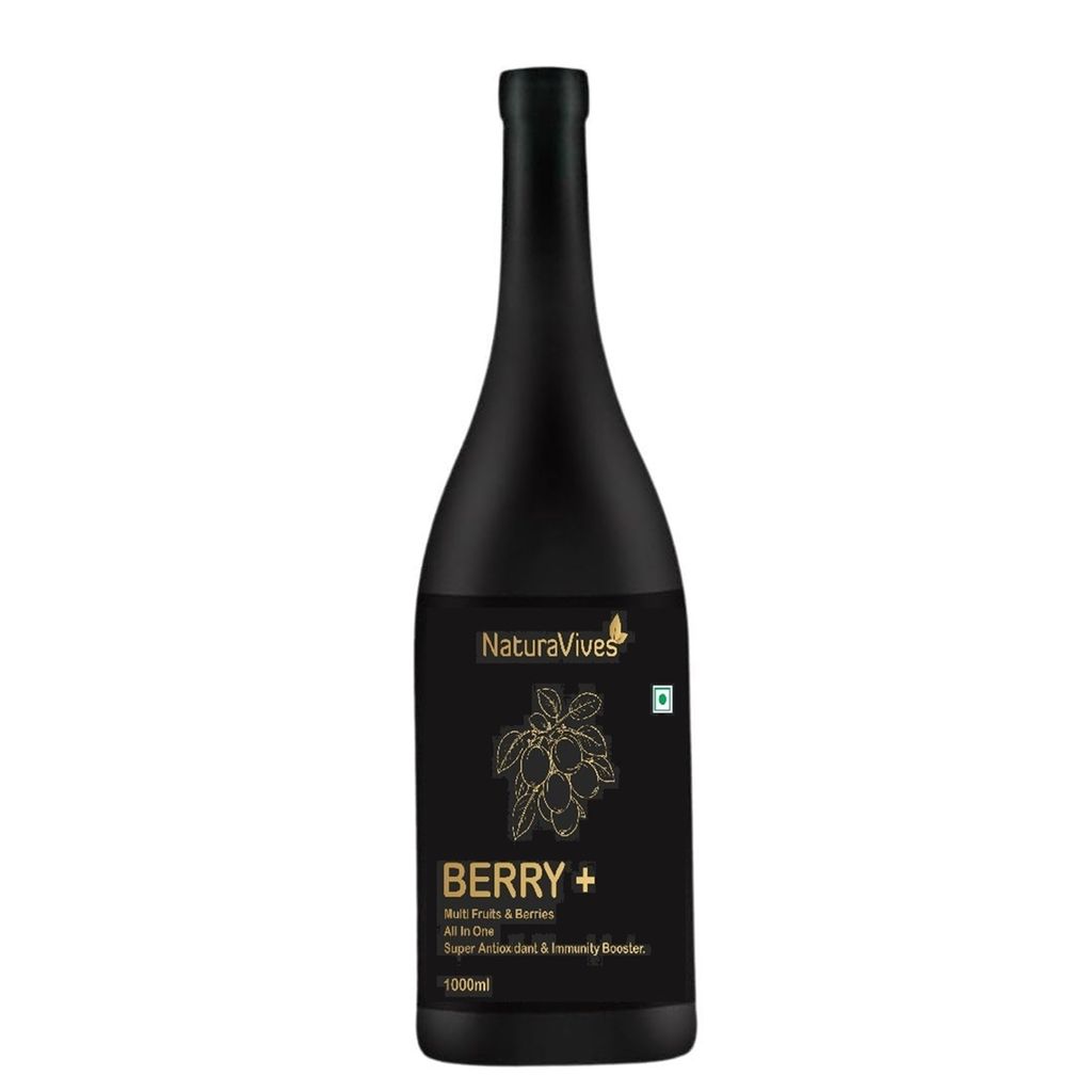 berry+ Multi Fruit juice, Antioxidant & Immunity Booster 1000ml, Truly Organic (Pack of 1)