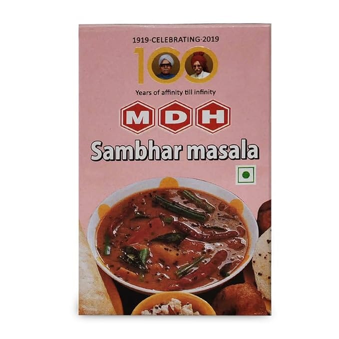 MDH Spices | Sambhar Masala | 100 gm Each | Pack of 2 | 200 Gm Pack view 2