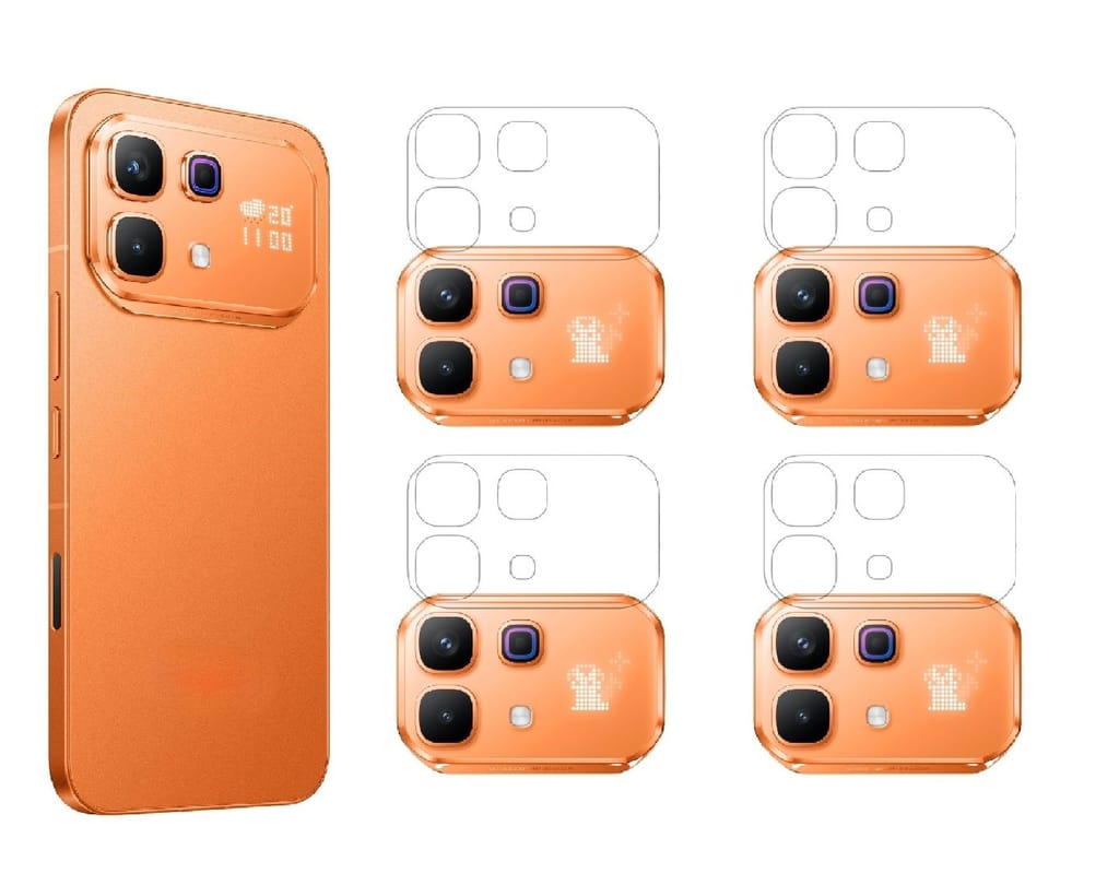 ISAAK Back Camera Lens Protector compatible for Infinix Note 60 Pro (Pack of 4) view 2