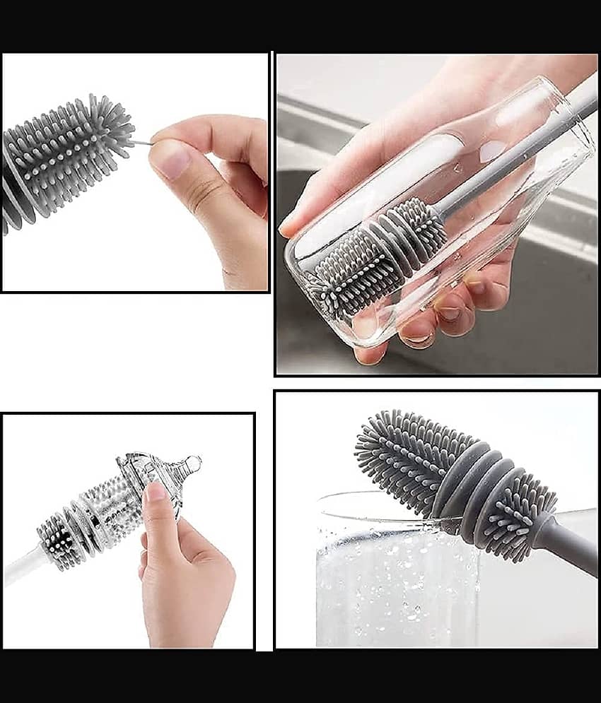 BHAVYTA COSMETIC Sponge Brush Bottle Cleaning Brushes view 2