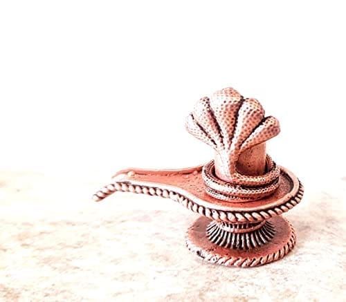 Searchers Paradise - Copper Idols Shivalingam,1.5 inches, Copper Handmade 110 Grams, Patina Antique Finish, Pack of 1 Piece view 2