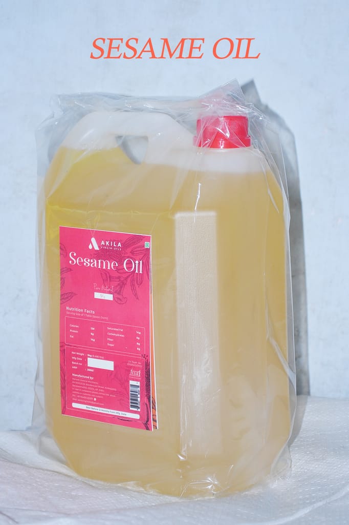Akila Sesame Oil, Pure & Natural, 5L view 2