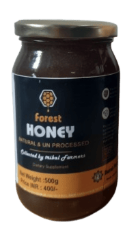 Forest Honey - Natural & Unprocessed, Collected by Tribal Farmers - Dietary Supplement