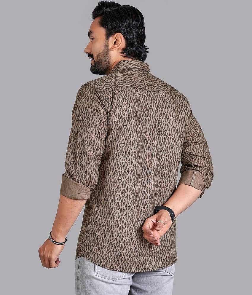 ADWYN PETER 100% Cotton Regular Fit Printed Full Sleeves Men's Casual Shirt - Multicolor 2 ( Pack of 1 ) view 2