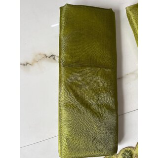 Elegant Green Unstitched Embroidered Suit for Wear view 2