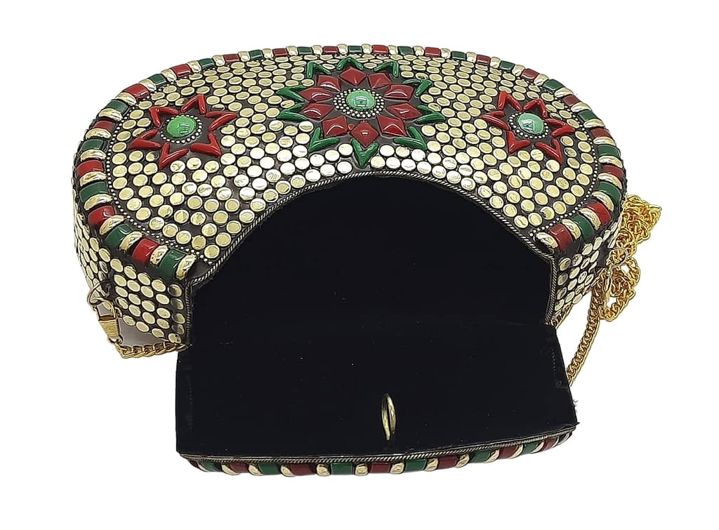 SHAKUNTLA VINTAGE Multi Coloured Sling Bag Clutch Purse for Girls Womens view 2