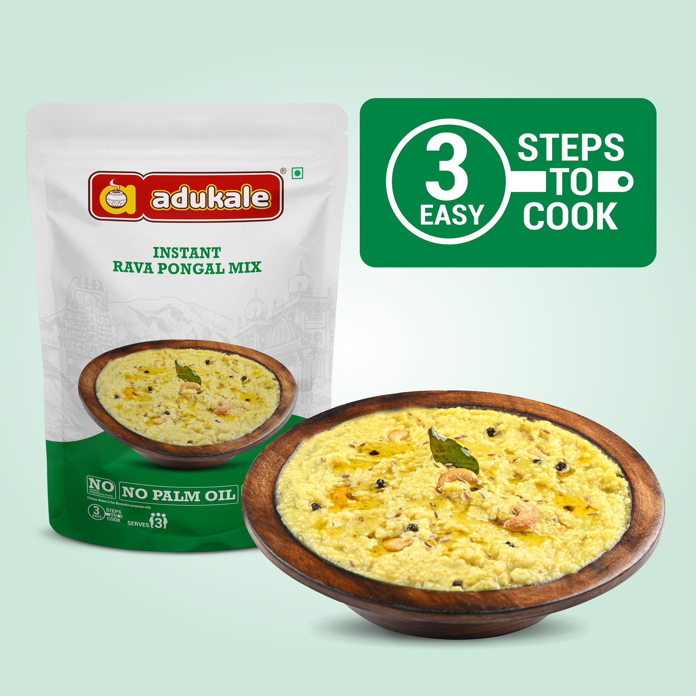 Instant rava pongal mix 250 gm