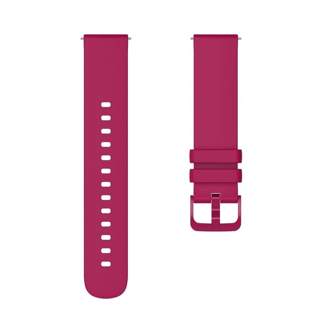 Exelent 19mm Soft Silicone Smartwatch Band Maroon view 2