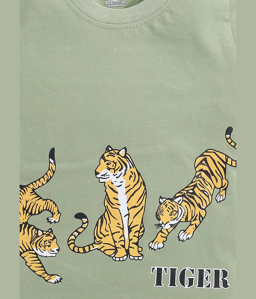 CUTOPIES Pack of 1 Boys Cotton Blend T-Shirt & Shorts Set ( Navy ) view 2